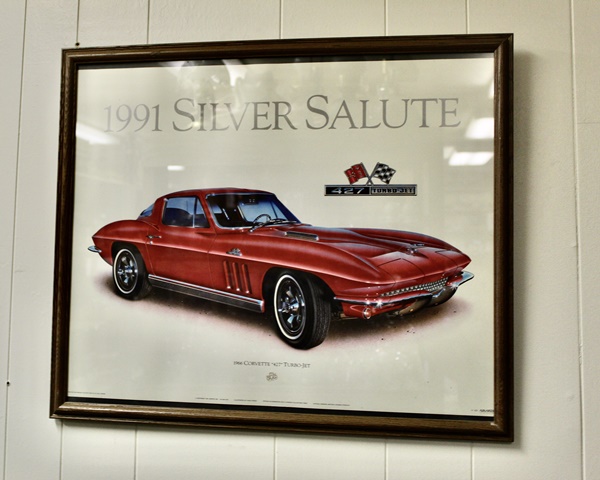 1966 Corvette Silver Salute Framed Poster