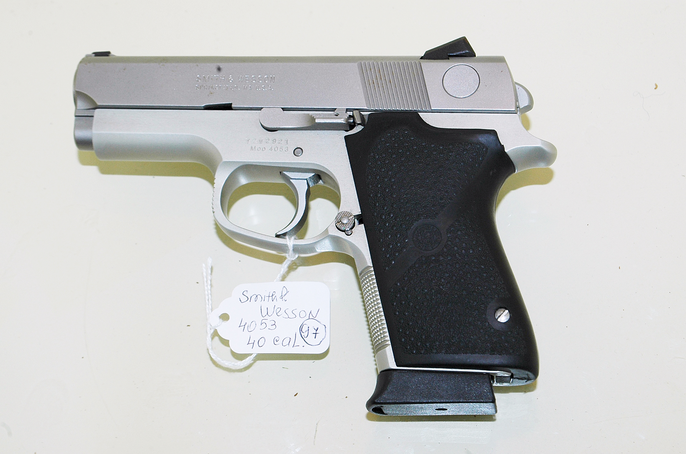 55. Smith and Wesson semi-auto model 4053 compact stainless 97