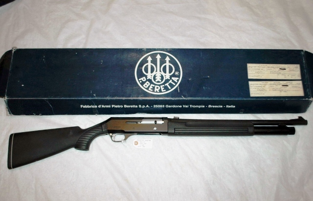 69. 12 GA MAGNUM–Beretta semi-auto model 1201 FP Riot 48