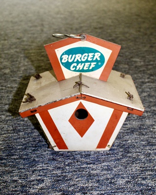 Burger Chef Vintage Birdhouse with Hanging Bracket
