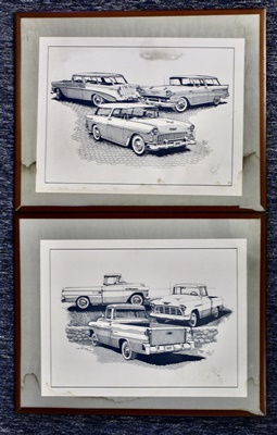 Chevrolet Nomads and Trucks Framed Prints