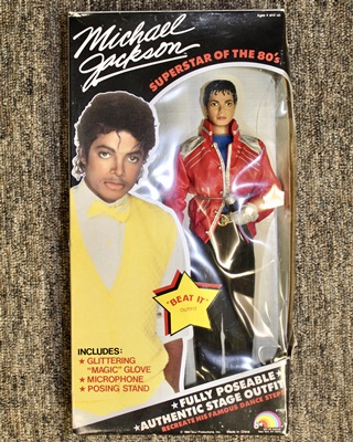 Michael Jackson Doll in Beat It Outfit New in Box