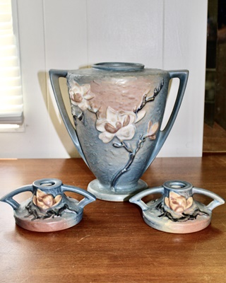 Rose Vase and Candle Holders