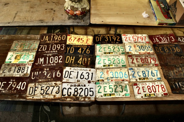 Vintage License Plates.